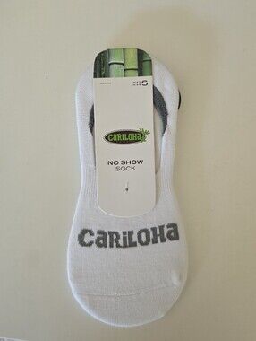 ⭐ 4/$20 Cariloha White No Show Sock New Small